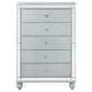 Gunnison 5-drawer Chest Silver Metallic