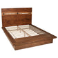 Winslow Wood Queen Panel Bed Smokey Walnut and Coffee Bean