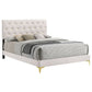 Kendall Upholstered California King Panel Bed White