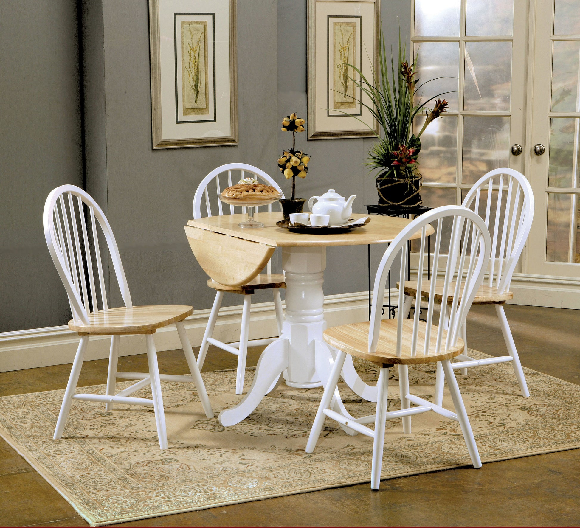 40 inch white round dining table discount