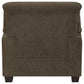 Clementine Upholstered Padded Arm Accent Chair Brown
