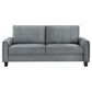 Davis  Upholstered Rolled Arm Sofa Grey