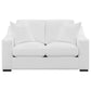 Ashlyn Upholstered Sloped Arms Loveseat White