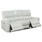 Greenfield 2-piece Upholstered Power Reclining Sofa Set Ivory