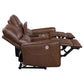 Greenfield 3-piece Upholstered Power Reclining Sofa Set Saddle Brown