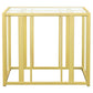 Adri Metal Frame End Table Matte Brass