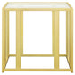 Adri Metal Frame End Table Matte Brass