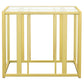 Adri Metal Frame End Table Matte Brass