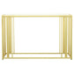 Adri Metal Frame Sofa Table Matte Brass