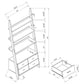 Colella 3-piece Storage Ladder Bookcase Set Cappuccino