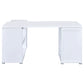 Yvette L-shape Office Desk White