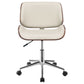 Addington Adjustable Height Office Chair Ecru and Chrome