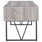 Analiese 63-inch 4-drawer Writing Desk Grey Driftwood
