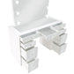 Regina Makeup Vanity Table Set with Lighting White