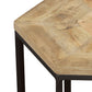 Adger 2-piece Hexagon Nesting Tables Natural and Black