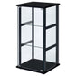 Cyclamen 3-shelf Glass Curio Cabinet Black and Clear